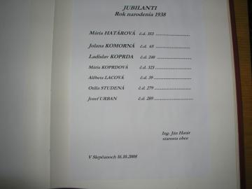 Jubilanti - rok narodenia 1938 Jubilanti - rok narodenia 1938