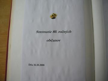 Stretnutie 80.ročných Stretnutie 80.ročných
