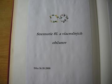 Stretnutie najstarších občanov Stretnutie najstarších občanov